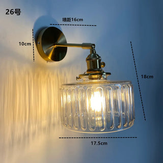 Celako™ Vitrus Wall Light | Glass Bedroom Lighting
