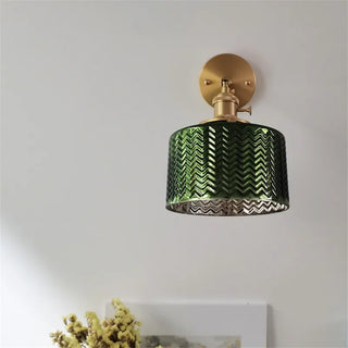 Celako™ Virida Wall Light | Copper Glass Bedroom Lighting
