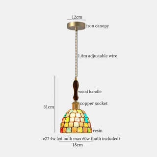 Celako™ Nacrina Pendant Light | Resin And Shell Kitchen Island Lighting