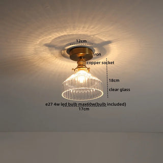 Celako™ Glintre Ceiling Light | Clear Glass Modern Style