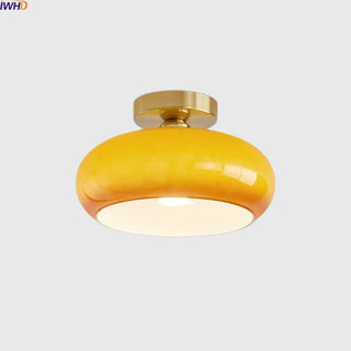 Celako™ Orasol Ceiling Light | Orange Glass Living Room Lighting
