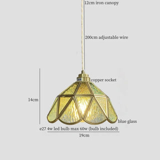 Celako™ Cineris Pendant Light | Grey Glass Bedroom Lighting