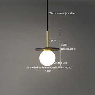 Celako™ Marvoro Pendant Light | Marble Bedroom Lighting