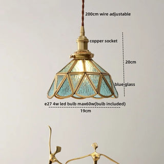 Celako™ Fumelia Pendant Light | Glass Copper Living Room