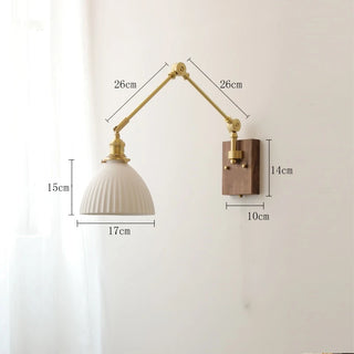 Celako™ Celia Wall Light | Ceramic Bedside Lighting