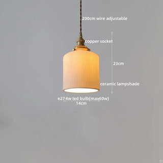 Celako™ Cuprisa Pendant Light | Glass Bedroom Lighting