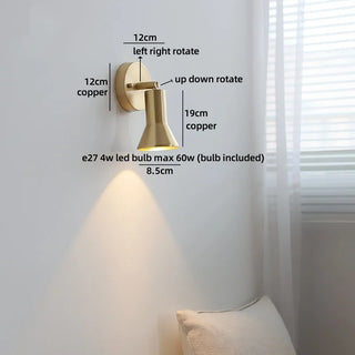 Celako™ Brasson Wall Light | Copper Bedroom Lighting