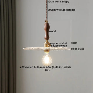 Celako™ Misora Pendant Light | Glass Bedroom Lighting