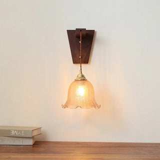 Celako™ Ambara Wall Light | Copper Glass Bedroom Lighting