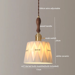 Celako™ Shiroku Pendant Light | Ceramic Dining Room Lighting