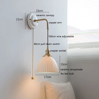 Celako™ Ceralux Wall Light | Ceramic Bedroom Lighting