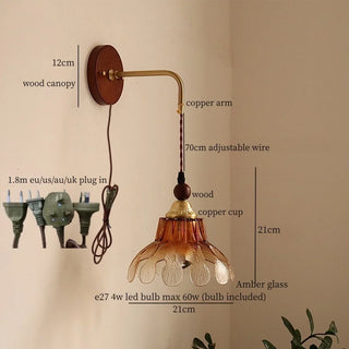 Celako™ Embero Wall Light | Glass Bedroom Lighting