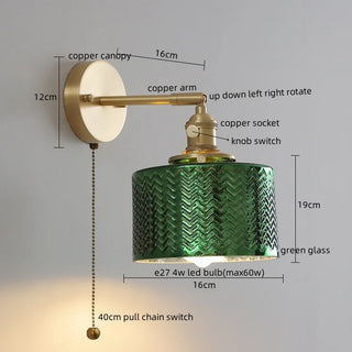 Celako™ Lunore Wall Light | Glass Bedroom Lighting