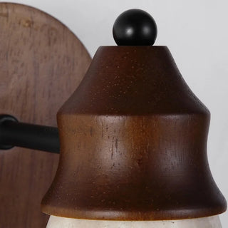 Celako™ Traverto Wall Light | Yellow Travertine Bedroom Lighting