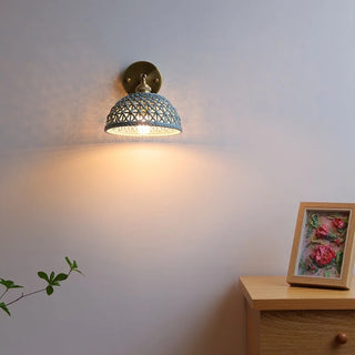 Celako™ Teraku Wall Light | Ceramic Wabi Sabi