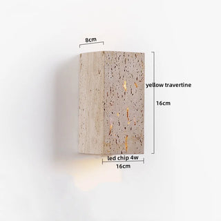 Celako™ Stravia Wall Light | Yellow Travertine Glass Kitchen Island Lighting