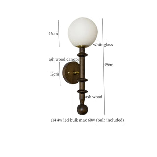 Celako™ Lumash Wall Light | Glass Bedroom Lighting