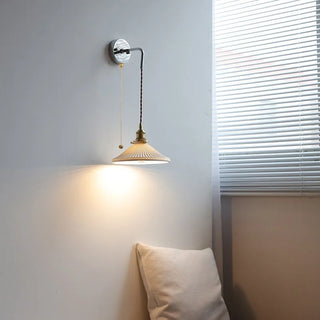 Celako™ Ceraluna Wall Light | White Ceramic Living Room Lighting