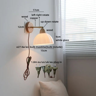 Celako™ Arista Wall Light | Glass Bedside Lighting