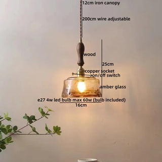 Celako™ Okumo Pendant Light | Glass Japan Style Bedroom Lighting