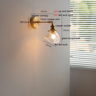 Celako™ Sorrina Wall Light | Glass Bedroom Lighting