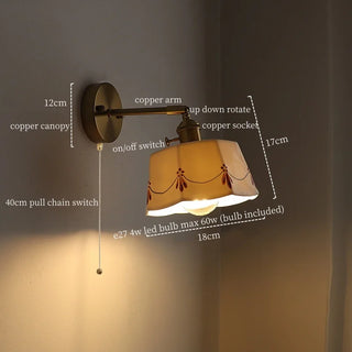Celako™ Kaolita Wall Light | Ceramic Japan Style