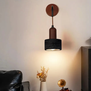Celako™ Nerolite Wall Light | Black Travertine Bedroom Lighting