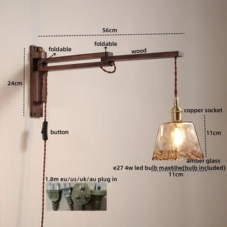 Celako™ Vitreal Wall Light | Glass Bedroom Lighting