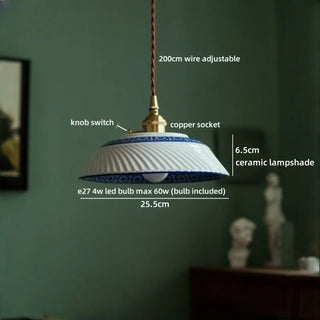 Celako™ Cerelune Pendant Light | Ceramic Dining Room Lighting