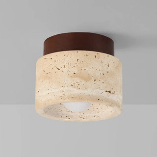 Celako™ Tevere Ceiling Light | Yellow Travertine Living Room Lighting