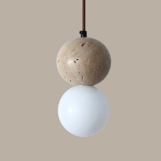 Celako™ Auralith Pendant Light | Yellow Travertine Nordic Minimalism