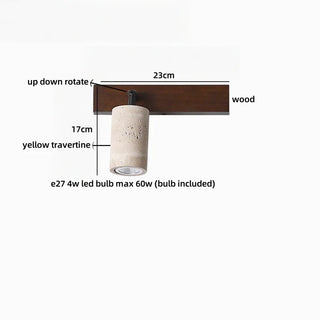 Celako™ Ariaza Wall Light | Travertine Hallway Lighting