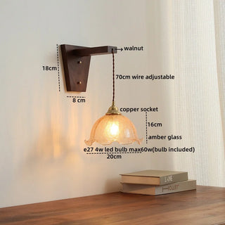 Celako™ Walura Wall Light | Glass Bedroom Lighting