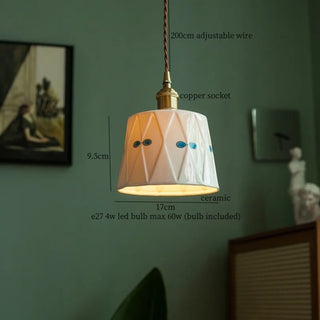 Celako™ Porzella Pendant Light | Ceramic Bedroom Lighting