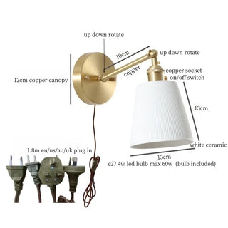 Celako™ Albarium Wall Light | Copper Living Room Lighting