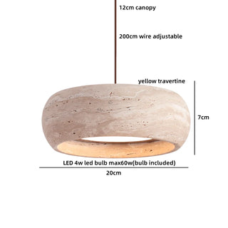 Celako™ Nuvora Pendant Light | Travertine Dining Room Lighting