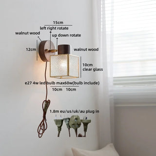 Celako™ Aurae Wall Light | Glass Bedside Lighting