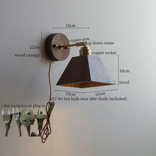 Celako™ Ardura Wall Light | Wood Mid Century Modern Living Room Lighting