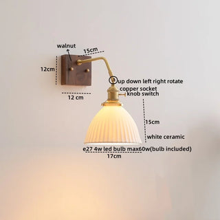 Celako™ Vitura Wall Light | Glass Bedroom Lighting