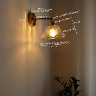 Celako™ Lustral Wall Light | Glass Bedroom Lighting