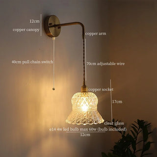 Celako™ Embero Wall Light | Glass Bedroom Lighting