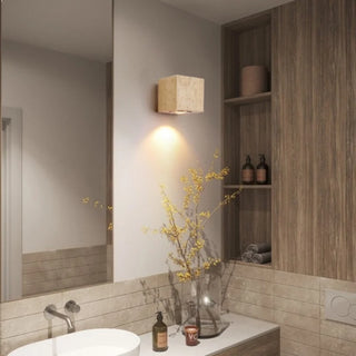 Celako™ Aurevale Wall Light | Yellow Travertine Living Room Lighting