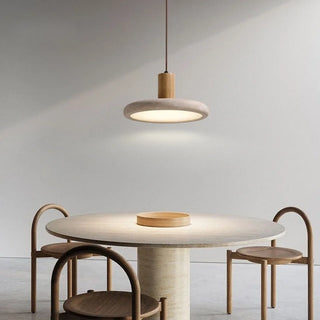 Celako™ Auresco Pendant Light | Yellow Travertine Mid Century Modern