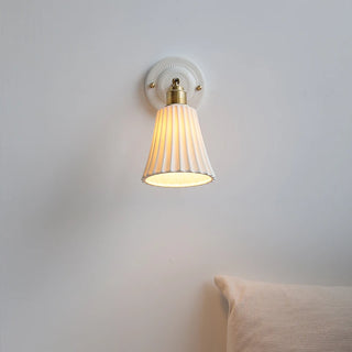 Celako™ Flutio Wall Light | Ceramic Bedroom Lighting