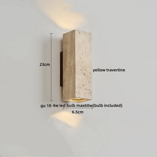 Celako™ Stravia Wall Light | Yellow Travertine Glass Kitchen Island Lighting