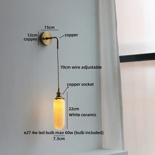 Celako™ Cuporo Wall Light | Copper Bedroom Lighting