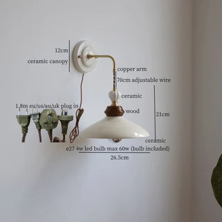 Celako™ Kaolora Wall Light | Ceramic Living Room Lighting