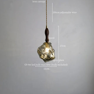 Celako™ Glacelle Pendant Light | Glass Stone Kitchen Island Lighting