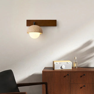 Celako™ Travari Wall Light | Yellow Travertine Bedroom Lighting