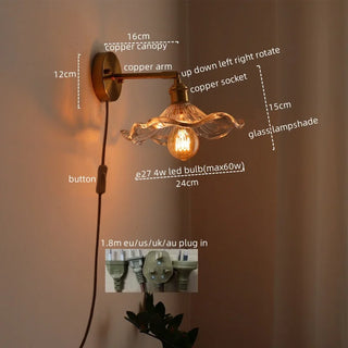 Celako™ Cuvrio Wall Light | Vintage Copper Bedroom Lighting